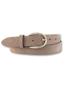 Bernd Götz BERND GÖTZ Damen Ledergürtel, braun, casual,modisch,klassisch,elegant,feminin, Gr. 100, unifarben, Leder, Gürtel, mit goldfarbener Schließe