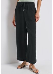 Street One Damen Stoffhosepine grove grün, casual, Gr. 40, unifarben, Web, Obermaterial: 100% Baumwolle, Hosen, mit elastischem Bund und Tunnelzug,