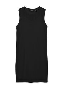 Véro Moda VERO MODA Damen Minikleid "VMCAILEY SL SHORT DRESS JRS GA", schwarz, modisch, Gr. M, unifarben, Jersey, Obermaterial: 71% Baumwolle, 29% Polyester,