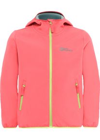 Jack Wolfskin Kinder Softshelljacke "FOURWINDS JACKET KIDS", orange, sportlich, Gr. 104, Softshell, Obermaterial: 100% Polyester, Jacken