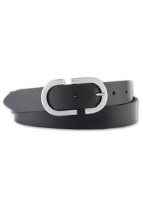 Bernd Götz BERND GÖTZ Damen Ledergürtel, schwarz, casual,modisch,elegant,feminin,klassisch, Gr. 85, unifarben, Leder, Gürtel, mit kreativen Schließendesign