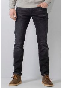 Herren Regular-fit-Jeans "RUSSEL", schwarz, modisch, Gr. 32, PETROL INDUSTRIES, Denim/Jeans, Obermaterial: 86% Baumwolle, 12% Polyester, 2% Elasthan,