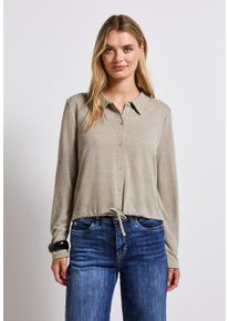 Street One Damen Cardigantumbled beige, casual, Gr. 34, unifarben, Stoff, 80% Polyester, 20% Viskose, Strickjacken, mit Knopfleiste