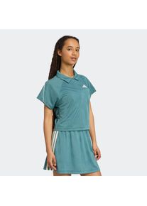 Damen T-Shirt "W STA SEAS TOP"preloved teal, sanftes weiß, sportlich, Gr. L, adidas Sportswear, Obermaterial: 100% Polyester, Shirts