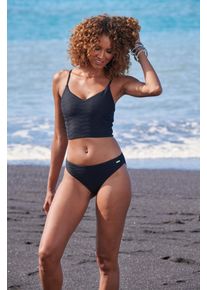 Sunseeker Damen Bikini-Hose "Loretta", schwarz, Gr. 34, unifarben, Strukturmuster, Polyamid, Badehosen, mit Strukturmuster