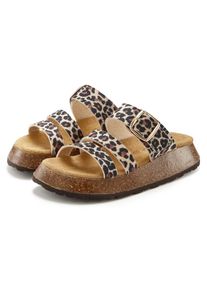 Damen Pantolette, French Connection, Gr. 40, braun, Obermaterial: 100% Textilmaterial. Futter: 100% Textilmaterial. Decksohle: 100% Rindsleder.