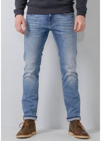 Herren Regular-fit-Jeans "RUSSEL", blau, modisch, Gr. 31, PETROL INDUSTRIES, Denim/Jeans, Obermaterial: 86% Baumwolle, 12% Polyester, 2% Elasthan,