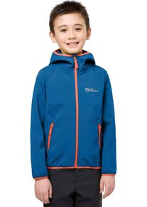 Jack Wolfskin Kinder Softshelljacke "FOURWINDS JACKET KIDS", blau, sportlich, Gr. 104, Softshell, Obermaterial: 100% Polyester. Futter: 100%