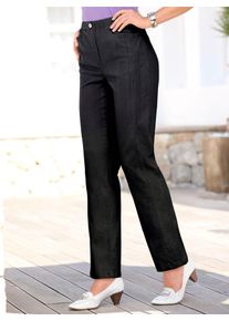 Classic Basics Damen Schlupfjeans, schwarz, Gr. 195, unifarben, 96% Baumwolle, 4% Elasthan, Jeans