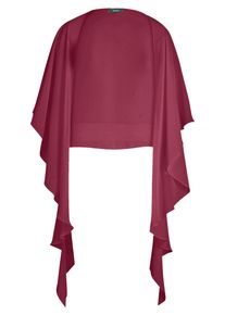 Vera Mont Damen Multifunktionstuch "Vera Mont Chiffonstola mit Volant", rosa, festlich, Gr. M, Chiffon, Polyester, Modetücher, Nahtführung