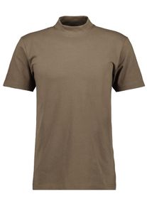 Ragman Herren Stehkragenshirt, braun, klassisch, Gr. XXXL, Baumwolle, Shirts