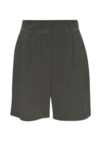 Lascana Damen Bermudas, grün, modisch, Gr. 36, unifarben, Web, Obermaterial: 85% Viskose, 15% Leinen, Hosen