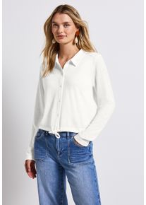 Street One Damen Cardigan, weiß, casual, Gr. 40, unifarben, Stoff, 80% Polyester, 20% Viskose, Strickjacken, mit Knopfleiste