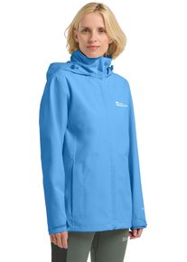 Jack Wolfskin Damen Regenjacke "TRAILTIME 2L JKT W", blau, sportlich, Gr. XL, Obermaterial: 100% Polyester. Netzfutter: 100% Polyester, Jacken