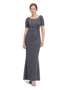 Vera Mont Damen Abendkleid "Vera Mont Abendkleid im Glitzer-Look", blau, elegant, Gr. 48, Jersey, Obermaterial: 87% Polyamid, 9% Polyester