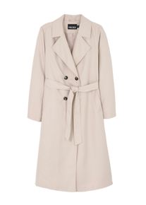 Pieces Damen Trenchcoat "PCSCARLETT LS TRENCHCOAT NOOS", bunt, casual, Gr. XS, unifarben, Web, Obermaterial: 100% Polyester, Mäntel