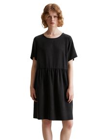 Marc O'Polo Damen Minikleid "aus TENCEL Lyocell", schwarz, Gr. S, MARC O'POLO DENIM, unifarben, Obermaterial: 100% Lyocell, Kleider
