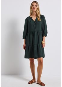 Street One Damen Tunikakleidpine grove grün, casual, Gr. 42, unifarben, Stoff, 88% Viskose, 12% Polyamid, Kleider, aus Viskose
