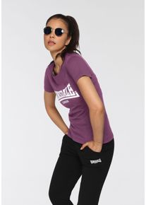 Lonsdale Damen T-Shirt "CARTMEL", schwarz-weiß, sportlich, Gr. XXL, Single Jersey, Obermaterial: 100% Baumwolle, Shirts