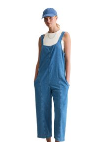 Marc O'Polo Damen Overall "mit recyeltem Leinen-Garn", blau, casual, Gr. S, MARC O'POLO DENIM, unifarben, Obermaterial: 47% Baumwolle, 33% Lyocell, 20% Leinen,
