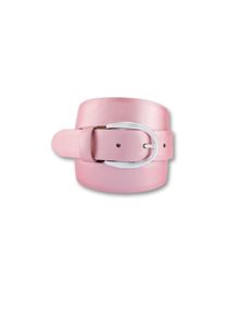 Bernd Götz BERND GÖTZ Damen Ledergürtel, rosa, casual,feminin,klassisch,modisch, Gr. 75, unifarben, metallic, Leder, Gürtel, mit Designschließe in Hufeisenform