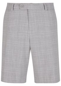 2Y STUDIOS Herren Cargoshorts "2Y Studios 2Y Plaid Shorts With Double Stripe", grau, Gr. S, gestreift, 70% Baumwolle, 27% Polyester, 3% Elasthan,