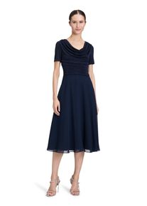 Vera Mont Damen Cocktailkleid "Vera Mont Cocktailkleid im Glitzer-Look", blau, festlich, Gr. 46, Obermaterial: 100% Polyester. Futter: 100%