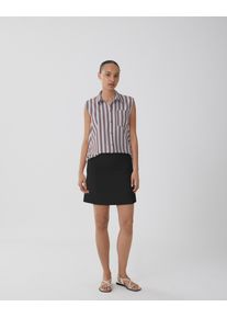 Vila Damen Minirock "VICAMMI SHORT SKIRT - NOOS", schwarz, modisch, Gr. 42, unifarben, Web, Obermaterial: 91% Polyester, 9% Elasthan, Röcke