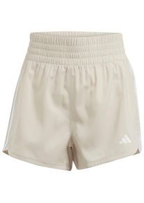 Adidas Pacer Woven High Shorts Damen Workout (Gr S - Length: 5'' |beige)