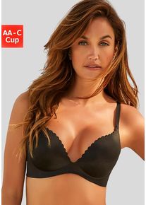 Lascana Push-up-BH schwarz Gr. 80B. Mit Integriertem Kissen und ohne Bügel