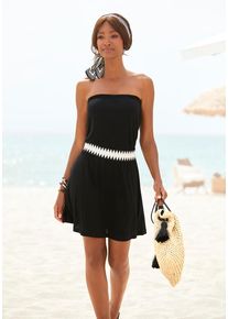Lascana Minikleid schwarz Gr. 48 für Damen. Figurbetont. Nachhaltig.