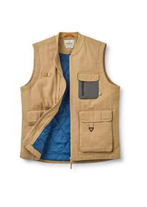 Passenger Explorers Organic Cotton Canvas Vest Kunstfaserweste Herren (Gr XL |beige)