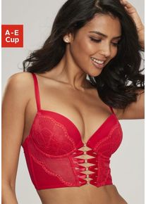 Lascana Corsage rot Gr. 75 Cup C für Damen