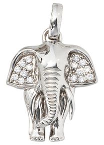 Jobo Damen Ketten-Anhänger "Anhänger Elefant", Silber 925 (Sterlingsilber), silber, Silber 925 (Sterlingsilber), Schmuckanhänger, 925 Silber mit 16