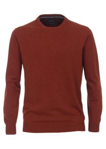 Casamoda Herren Strickpullover "Casamoda Pullover uni", orange, Gr. XXL, 100% Baumwolle, Pullover