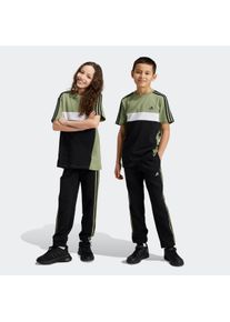 Kinder Sporthose "U 3S FL PANT", schwarz, sportlich, Gr. 128, adidas Sportswear, clean, Obermaterial: 78% Baumwolle, 22% Polyester, Hosen