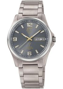ETT Herren Funkuhr "Everest"titanfarben, anthrazit, Armbanduhren, Armbanduhr, Herrenuhr, Datum, Solar, Titan