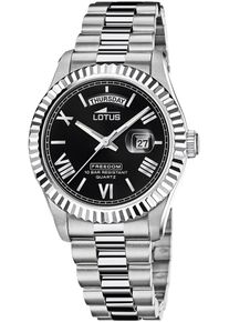 Lotus Damen Quarzuhr, silber, Armbanduhren, Armbanduhr, Herrenuhr, Damenuhr, bis 10 bar wasserdicht, Datum