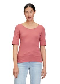 Cartoon Damen Kurzarmshirt "Cartoon Basic Shirt mit Rundhalsausschnitt", beige, modisch, Gr. 34, Obermaterial: 95% Baumwolle, 5% Elasthan., Shirts,