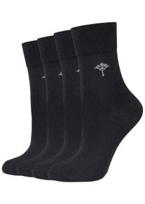 JOOP! JOOP Damen Socken "For your daily", Gr. 35, schwarz, Baumwollmischung, unifarben, Socken, mit Cornflower-Logo, Rippenbündchen