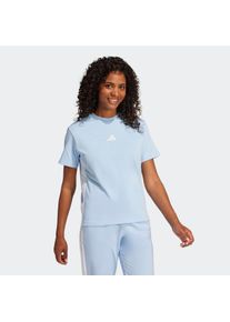 Damen T-Shirt "W 3S SJ T", blau, sportlich, Gr. XS, adidas Sportswear, Obermaterial: 100% Baumwolle, Shirts
