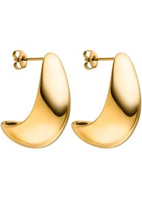 PURELEI Damen Paar Ohrstecker "Schmuck Geschenk Big Drop Ohrringe, 24043-Earring-Drop-Big", Edelstahl, gold, Edelstahl, Ohrringe