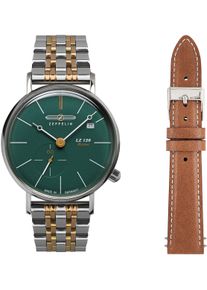 Zeppelin Damen Quarzuhr "LZ 120 Rome"silbergoldfarben, Armbanduhren, Armbanduhr, Damenuhr, Made in Germany, Edelstahlarmband