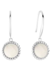 Amor Damen Paar Ohrhänger "Silverchic, 2036015", Silber 925 (Sterlingsilber), beige, Silber 925 (Sterlingsilber), Ohrringe, mit Perlmutt