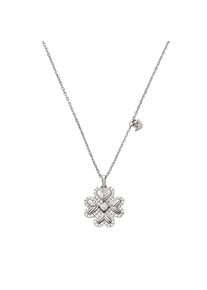 Emporio Armani Damen Kette mit Anhänger "Schmuck Geschenk Silber 925 Kleeblatt, EG3607040", Silber 925 (Sterlingsilber), L: 45cm B: 1mm, silber,