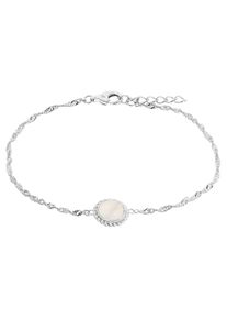 Amor Damen Armband "Silverchic, 2036019", Silber 925 (Sterlingsilber), beige, Silber 925 (Sterlingsilber), Armbänder, mit Perlmutt