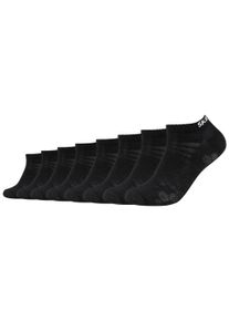 Skechers Damen Sneakersocken "mesh ventilation", Gr. 47, schwarz, Baumwollmischung, unifarben, Socken, stabilisierende Mittelfußunterstützung,