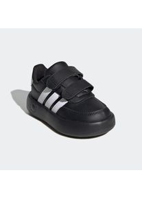 Klettschuh "BREAKNET 2.0 KIDS", adidas Sportswear, Gr. 27, schwarz-weiß, Synthetik, sportlich, Schuhe, für Kinder