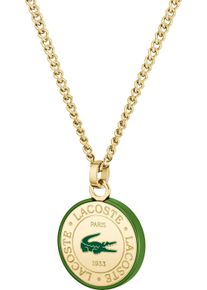 Lacoste Herren Kette mit Anhänger "VIGOR, 2040447, 2040448", Edelstahl-Aluminium, L: 60cm B: 3mm, gold, Edelstahl, Aluminium, B:3mm, Halsketten