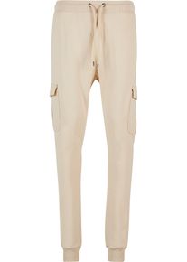 DEF Herren Stoffhose "DEF Herren DEF Gringo Sweatpants Beige", beige, Gr. XL, unifarben, 80% Baumwolle, 20% Polyester, Hosen